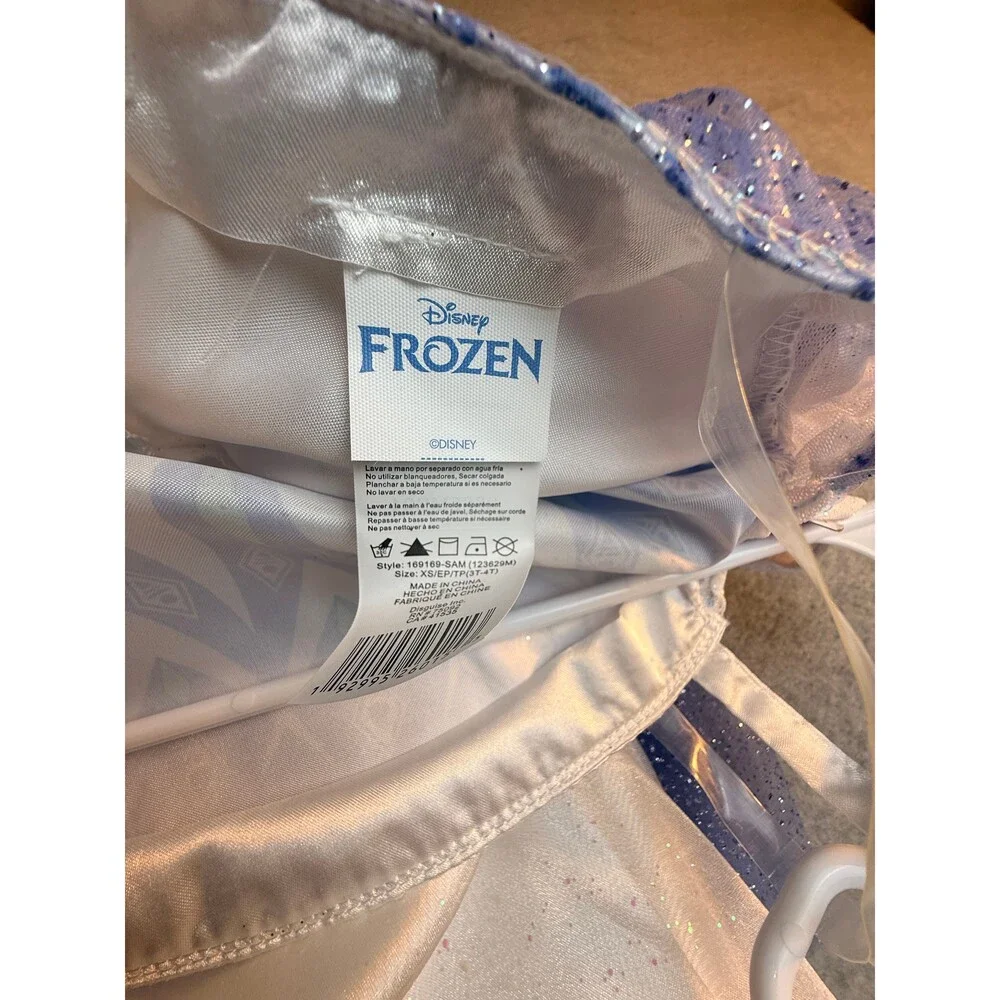 Disney Frozen Snow Queen Elsa Prestige Costume Dress NWT Girls XS 3T-4T